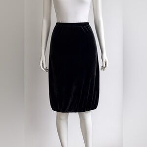 D.Exterior Women's Velvet Bubble Skirt Gray Size US 6 Whimsigoth Quiet Luxury